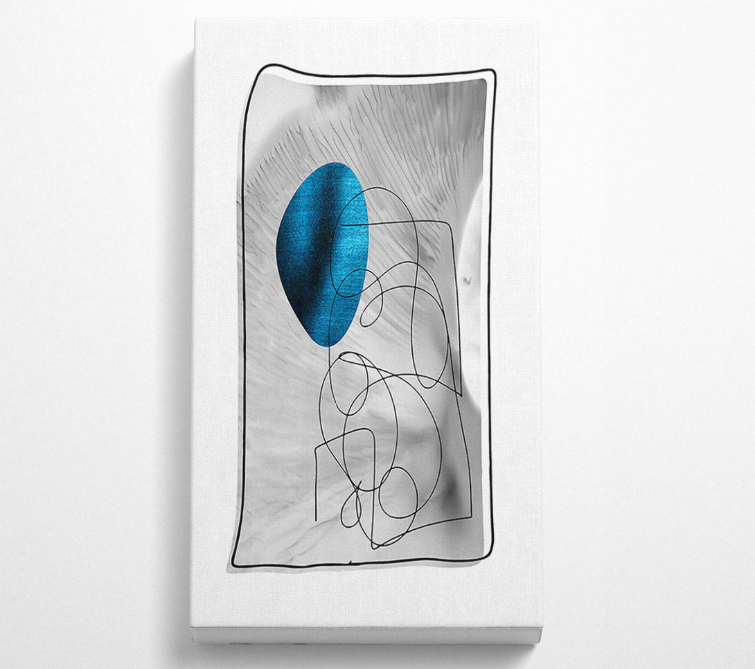  A Canvas Print of Azure Lines And Form Canvas Wall Art