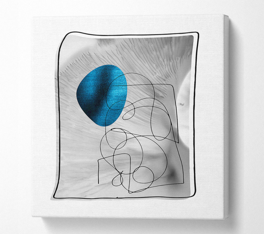  A Canvas Print of Azure Lines And Form Canvas Wall Art
