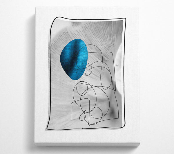  A Canvas Print of Azure Lines And Form Canvas Wall Art