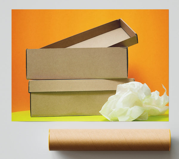 Orange Box Crumble Poster