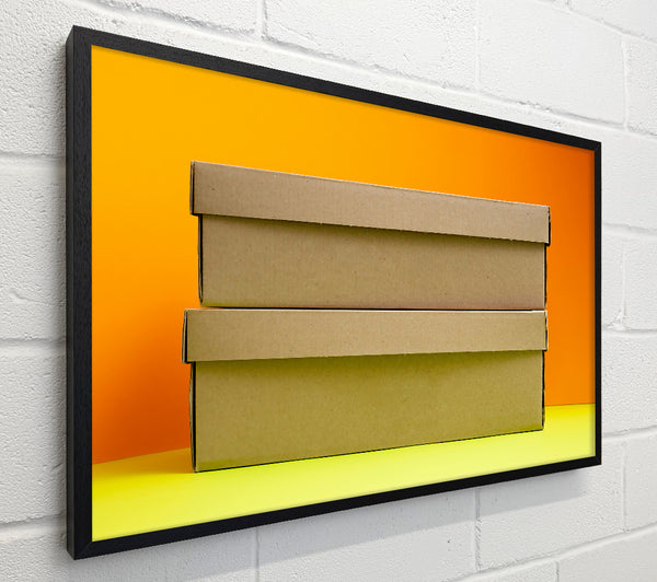 Tan Boxes On Yellow