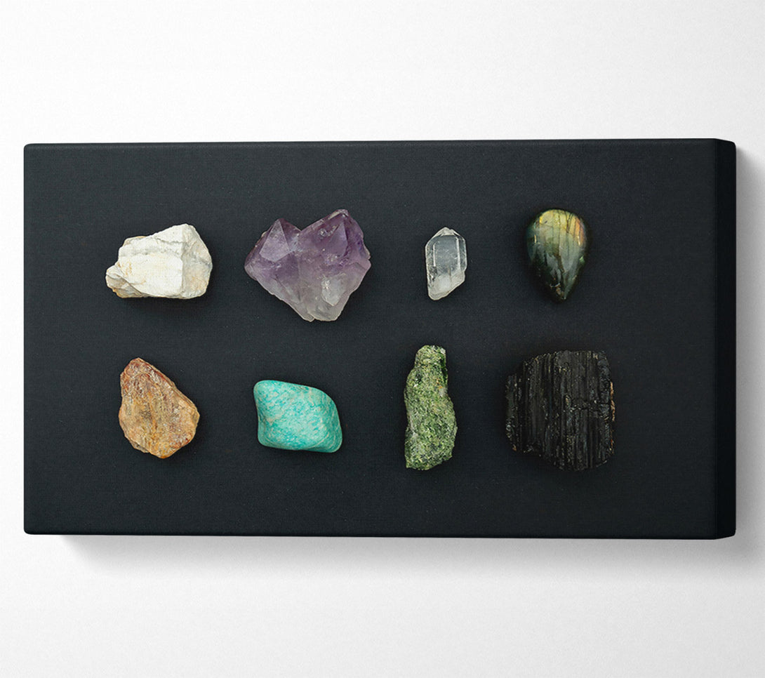  A Canvas Print of Amethyst Crystal Collection Canvas Art