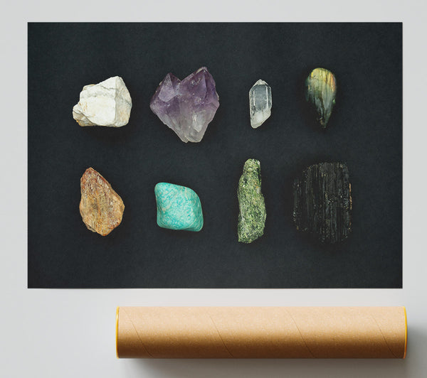 Amethyst Crystal Collection Print