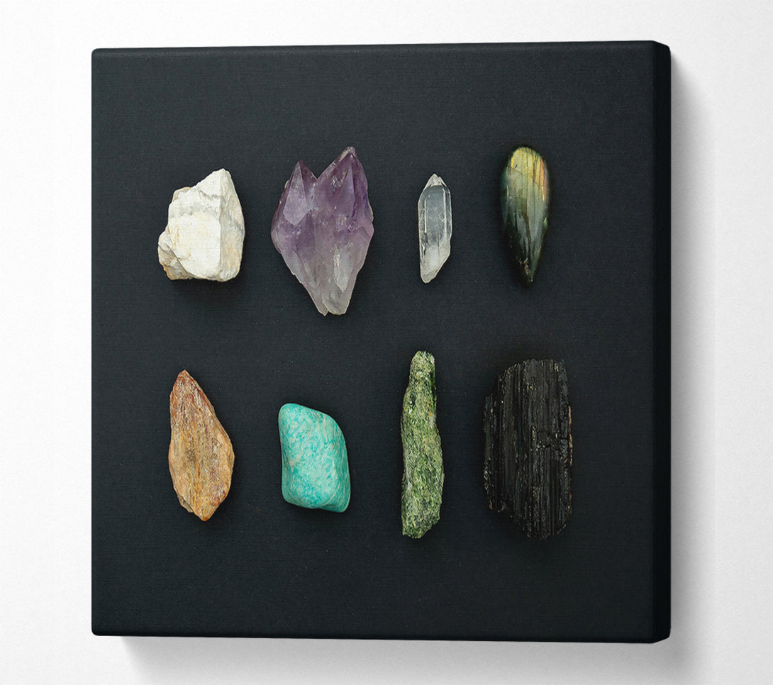  A Canvas Print of Amethyst Crystal Collection Canvas Art