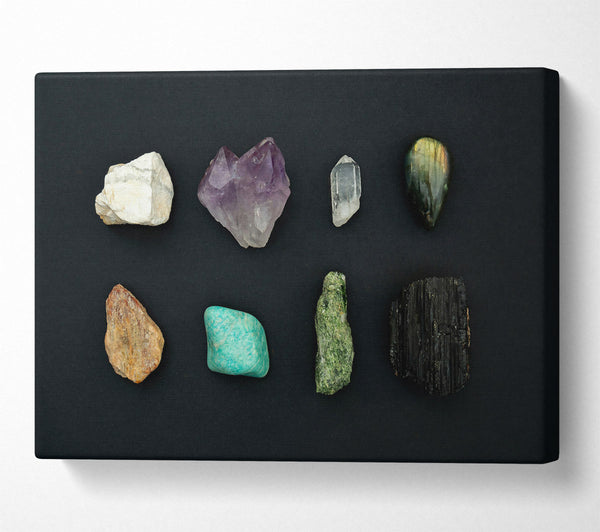  A Canvas Print of Amethyst Crystal Collection Canvas Art