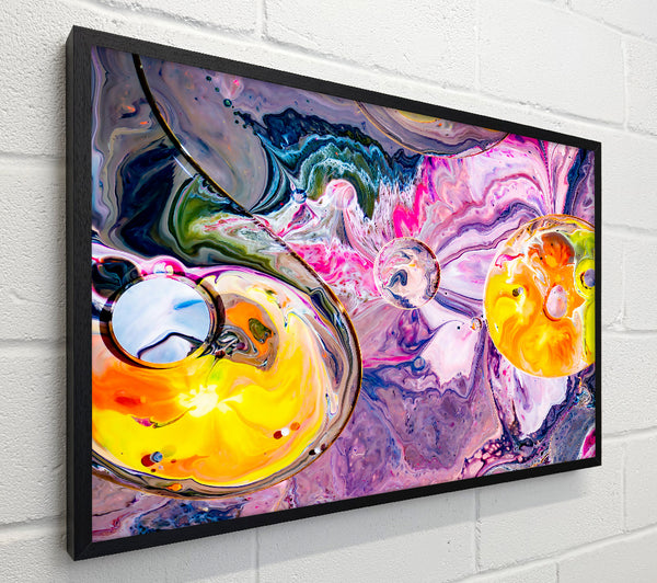 Purple Swirls And Yellow Dreams