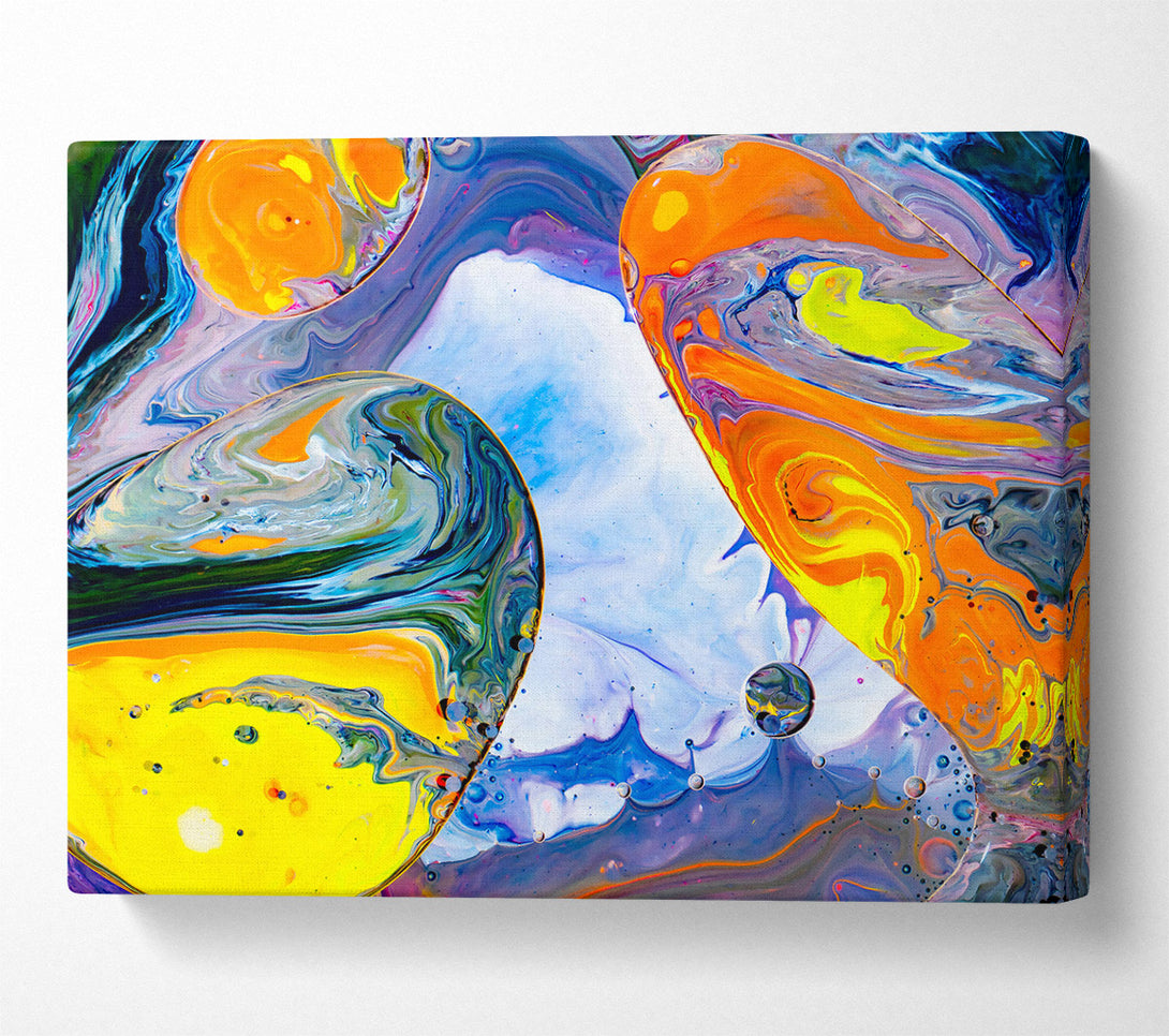  A Canvas Print of Orange Swirling Dreams Canvas Wall Art