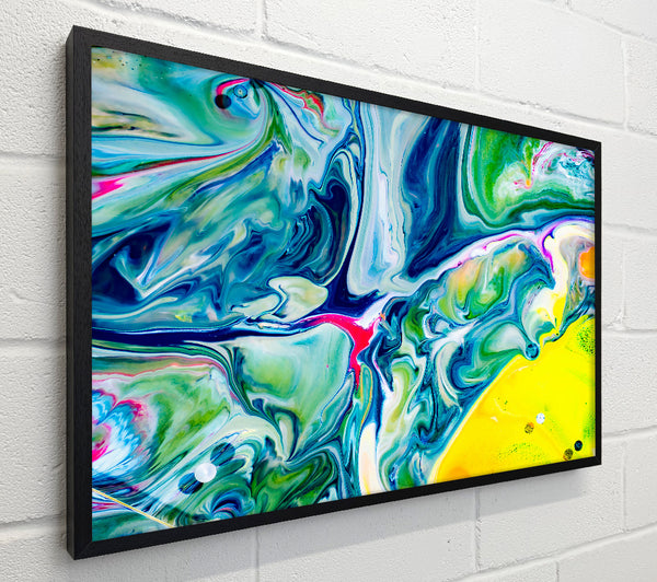 Yellow Flowing Swirls
