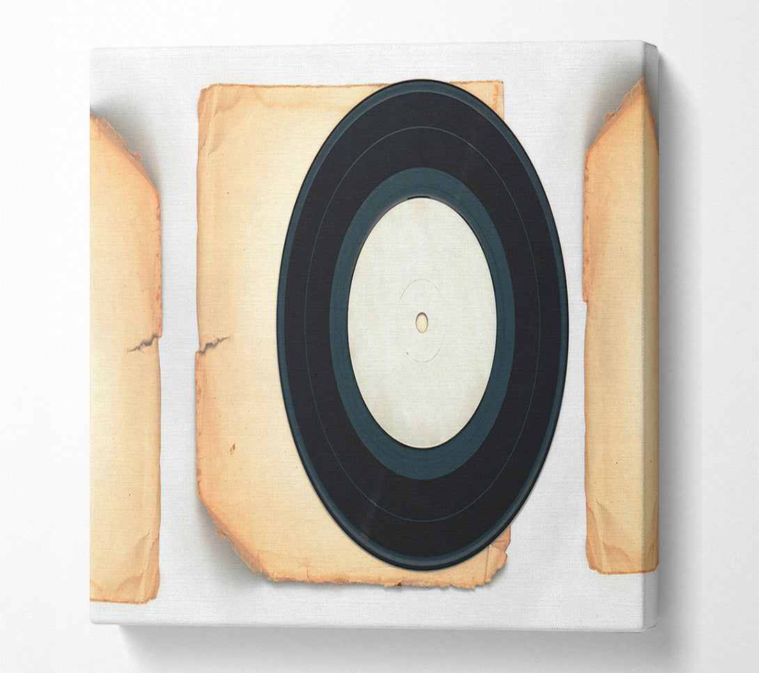  A Canvas Print of Black Vinyl Memories Canvas Art