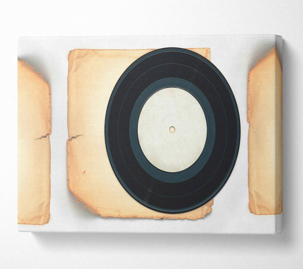  A Canvas Print of Black Vinyl Memories Canvas Art