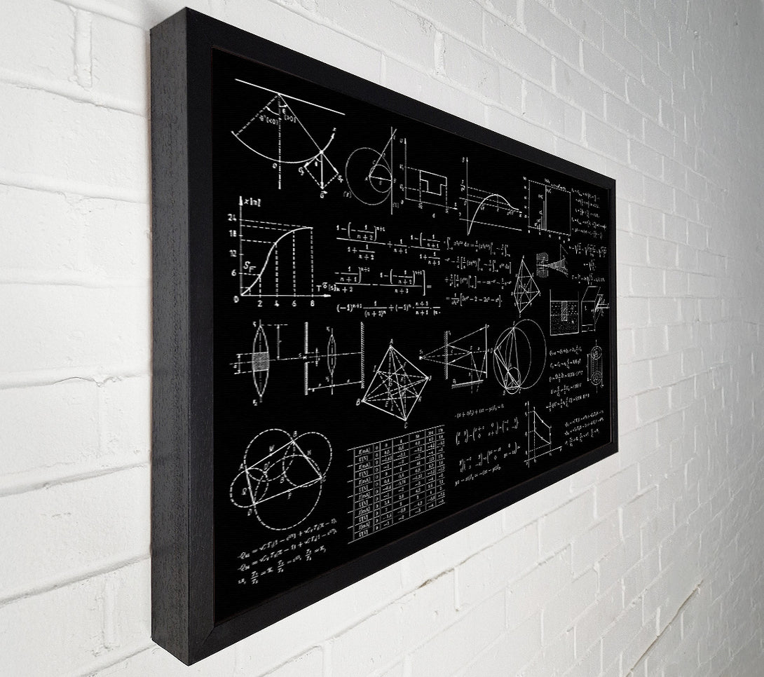  A Canvas Print of Whiteboard Of Equations Canvas Wall Art