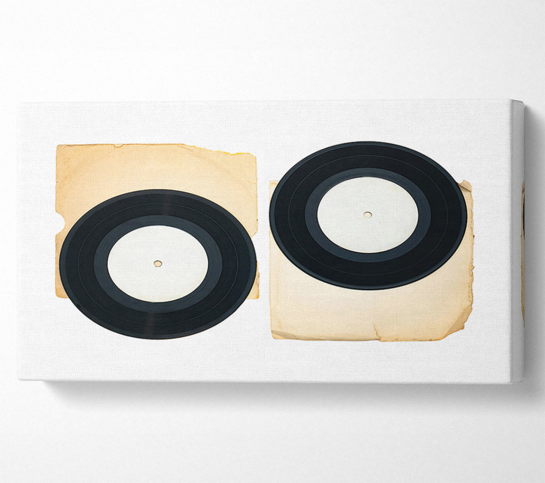  A Canvas Print of Black Vinyl Memories Canvas Print