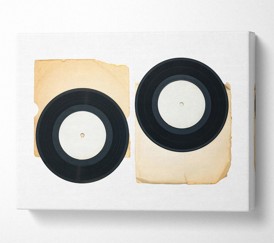  A Canvas Print of Black Vinyl Memories Canvas Print