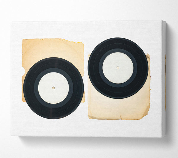  A Canvas Print of Black Vinyl Memories Canvas Print