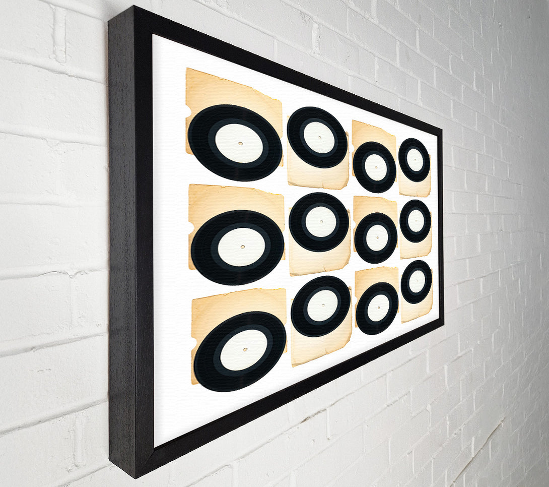  A Canvas Print of Black Vinyl Tapestry Canvas Art