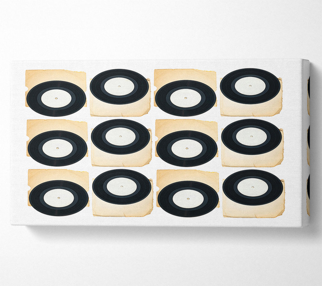 A Canvas Print of Black Vinyl Tapestry Canvas Art