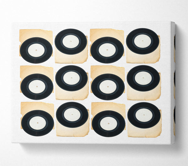  A Canvas Print of Black Vinyl Tapestry Canvas Art
