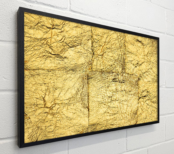 Golden Crinkled Texture