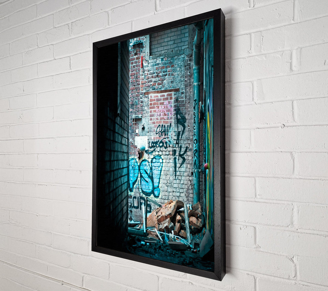  A Canvas Print of Blue Brick Ruin Canvas Print