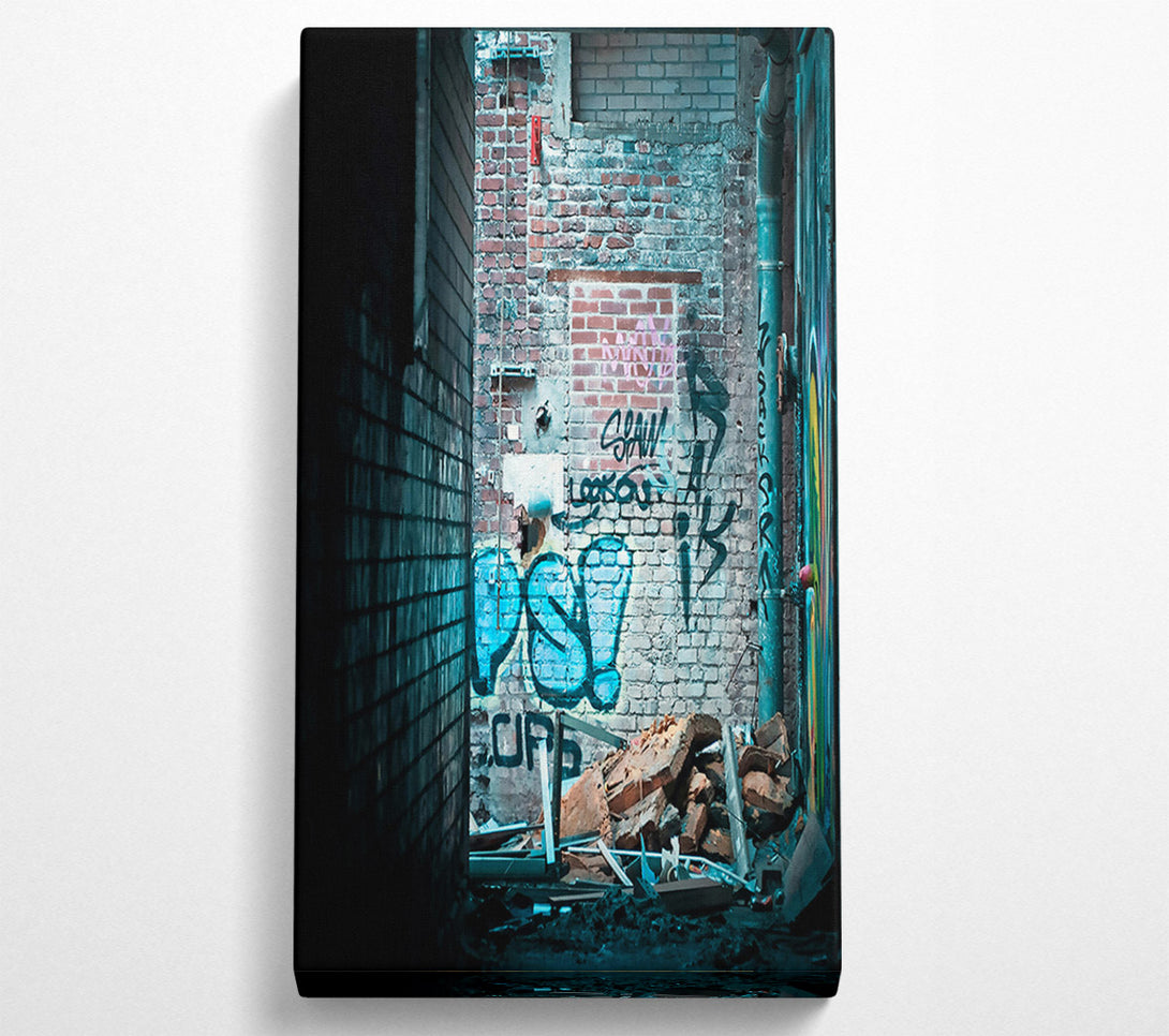  A Canvas Print of Blue Brick Ruin Canvas Print