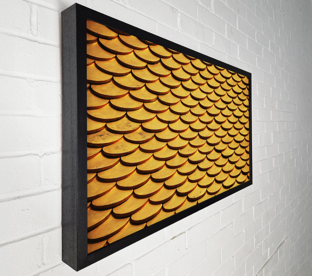  A Canvas Print of Golden Scale Roof Canvas Art