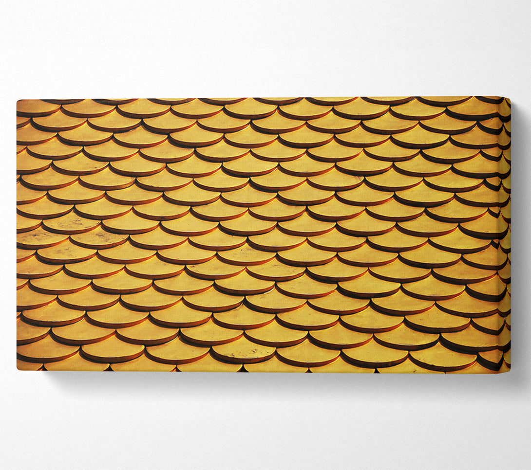  A Canvas Print of Golden Scale Roof Canvas Art