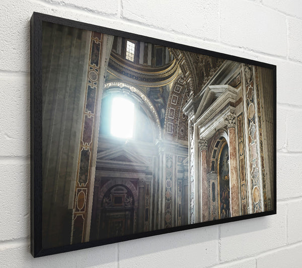 Golden Light Through Marble