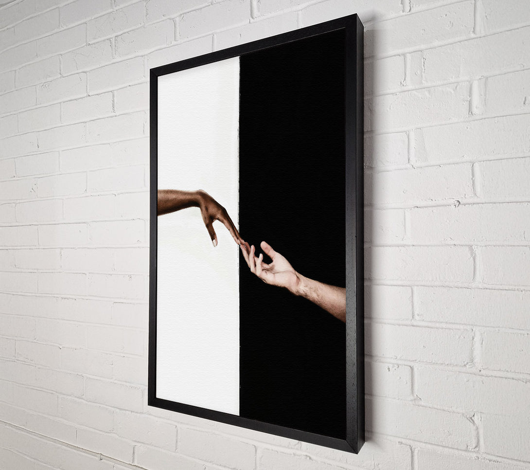  A Canvas Print of Brown Hand Reaching Canvas Art