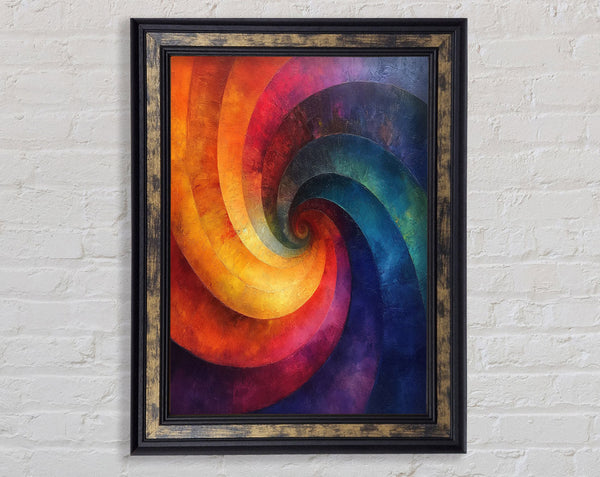 Spiral Of Space Framed Print