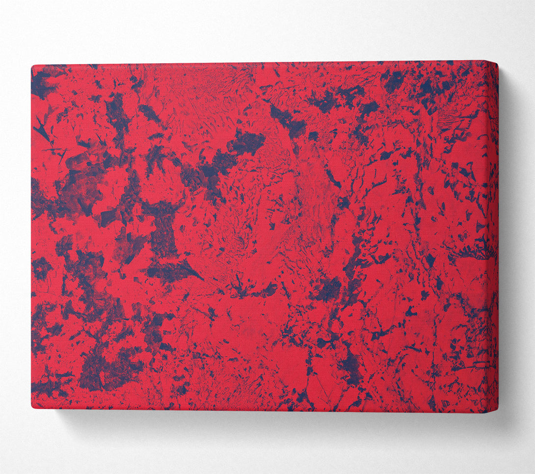  A Canvas Print of Crimson Abstract Landscape Canvas Wall Art