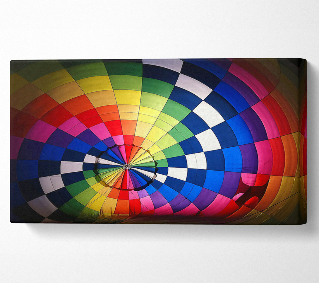  A Canvas Print of Blue Rainbow Ascent Canvas Art