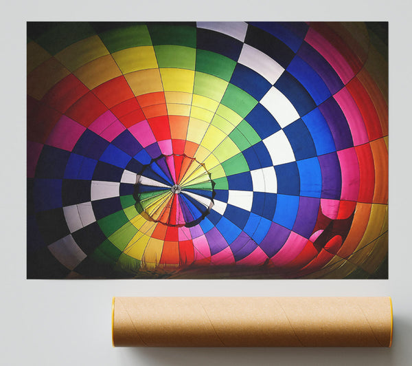 Blue Rainbow Ascent Giclee Print