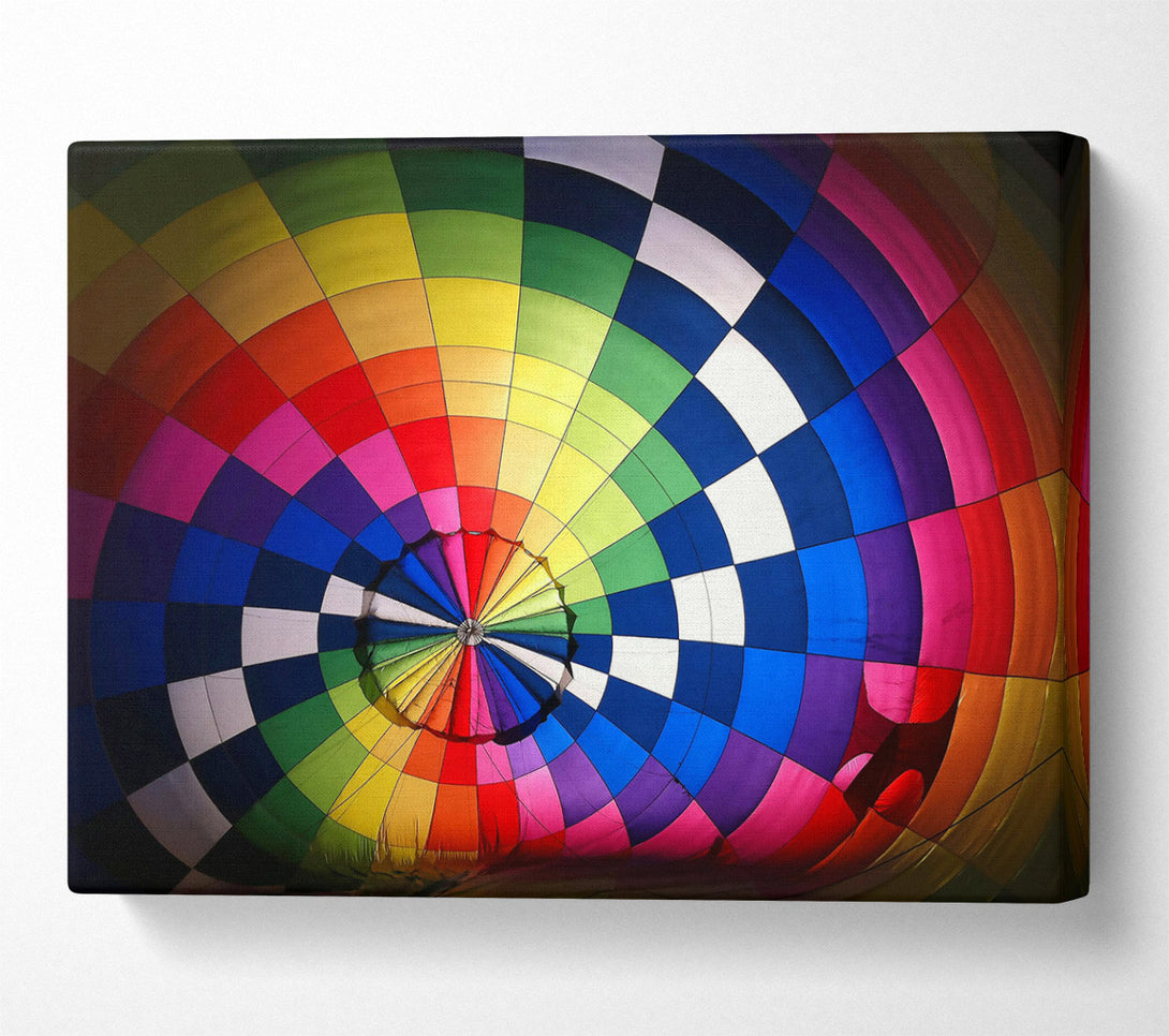  A Canvas Print of Blue Rainbow Ascent Canvas Art