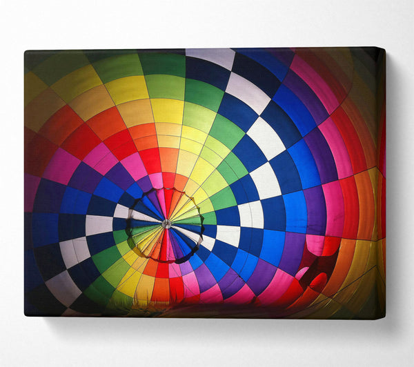  A Canvas Print of Blue Rainbow Ascent Canvas Art