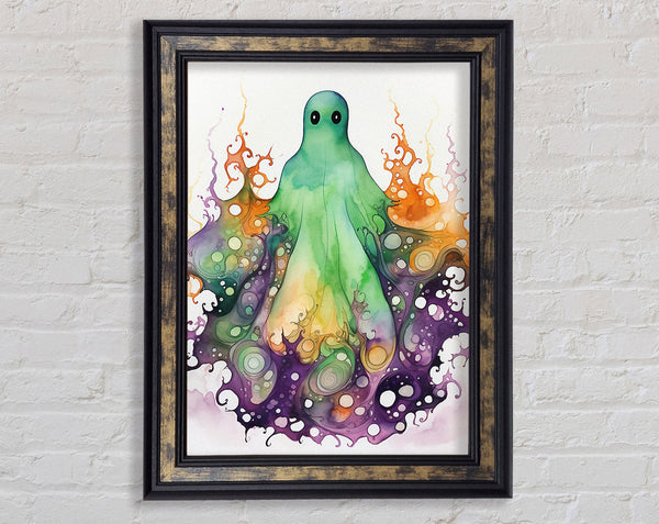 Spooky Ghost Potion Framed Print