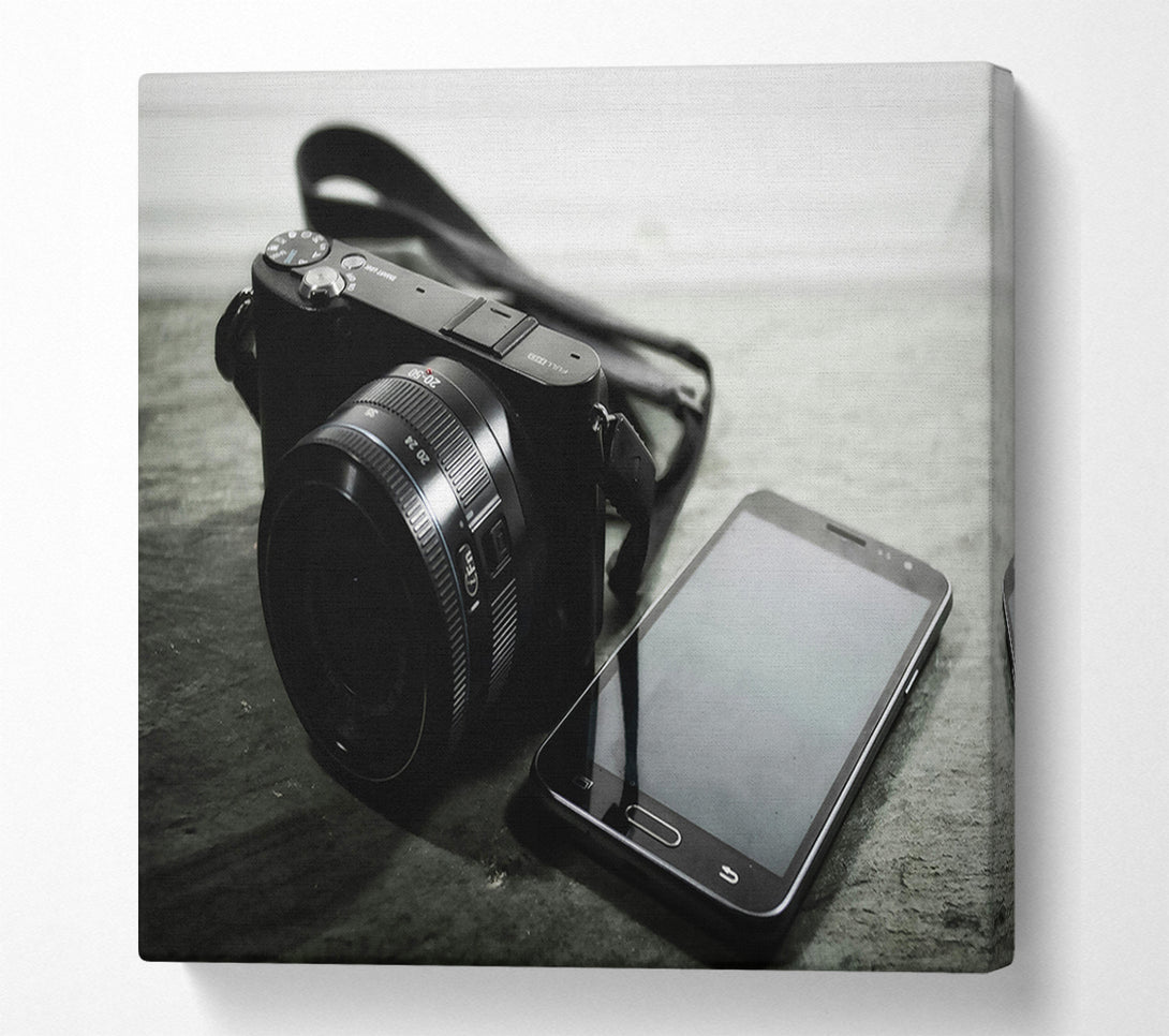  A Canvas Print of Black Lens And Screen Canvas Art