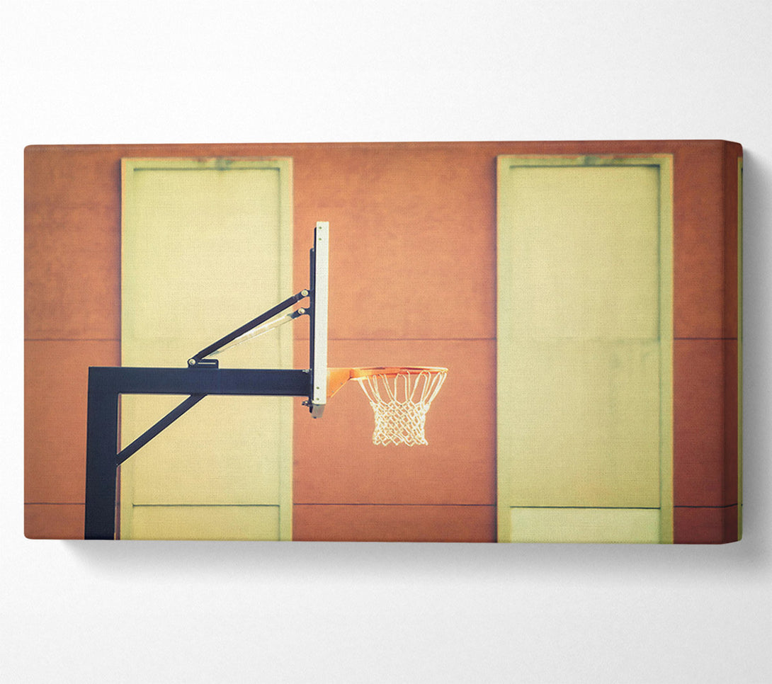  A Canvas Print of Orange Brick Hoop Canvas Art