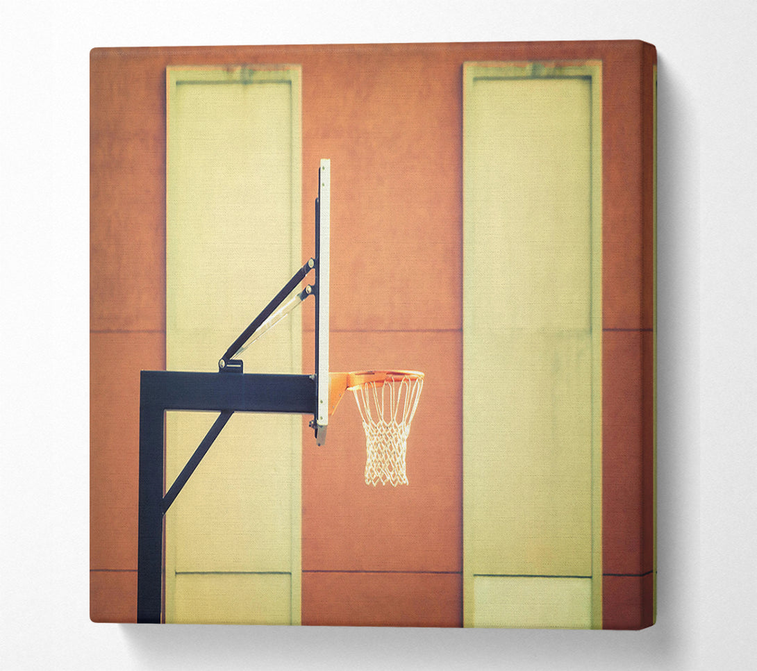  A Canvas Print of Orange Brick Hoop Canvas Art
