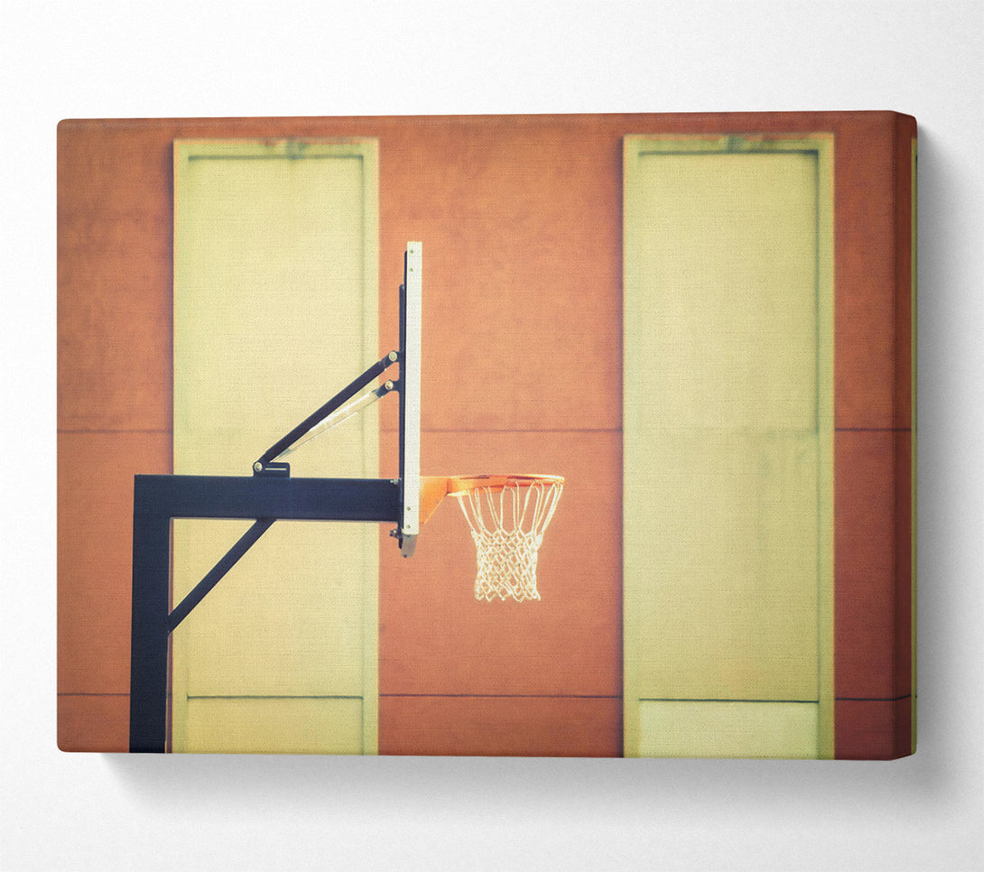 A Canvas Print of Orange Brick Hoop Canvas Art