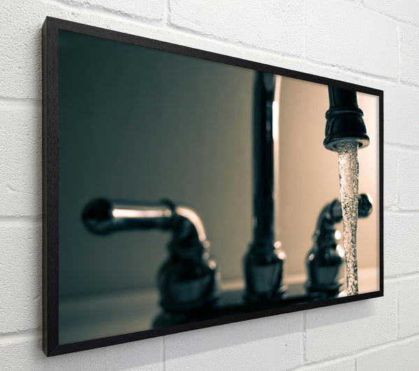Silver Tap Water Flowing