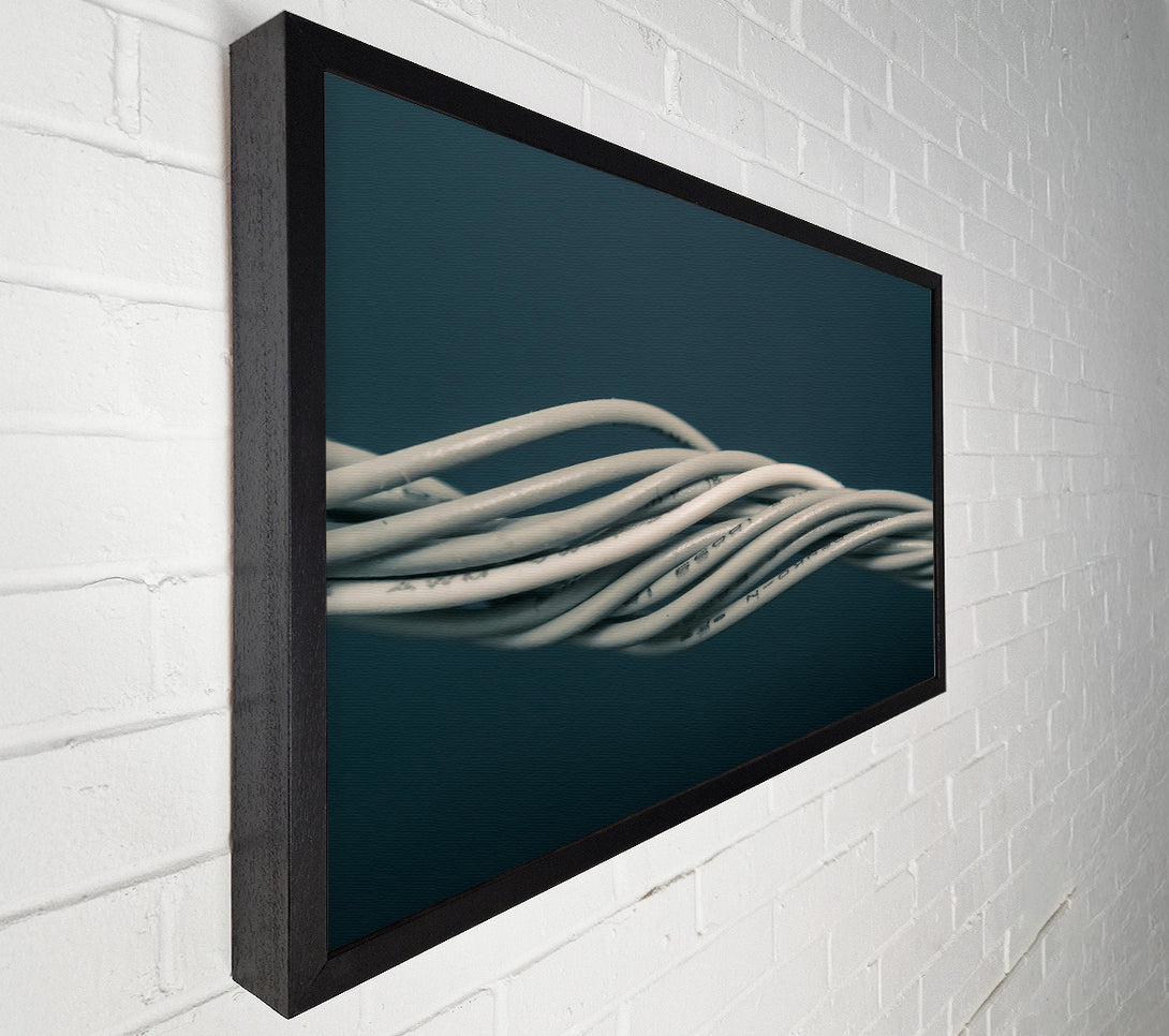 A Canvas Print of Grey Cable Waves Canvas Print