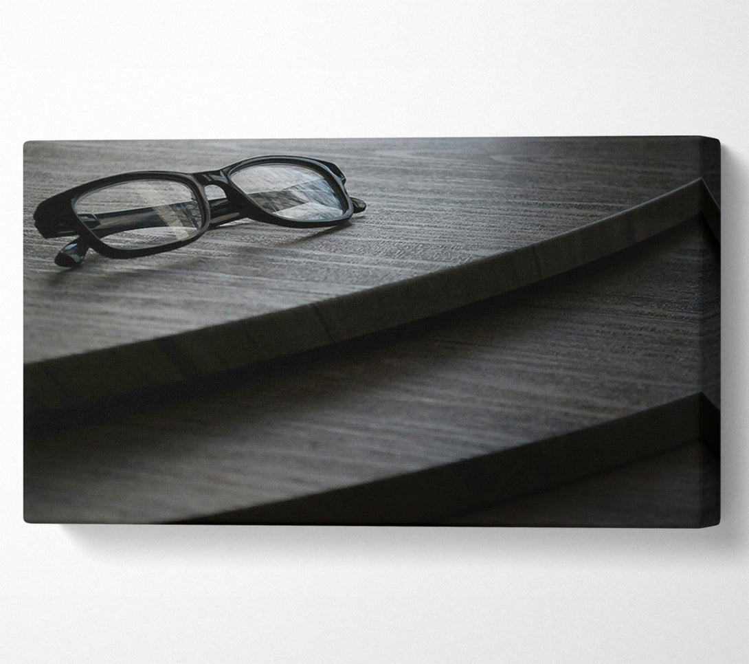  A Canvas Print of Gray Wooden Perspective Canvas Art