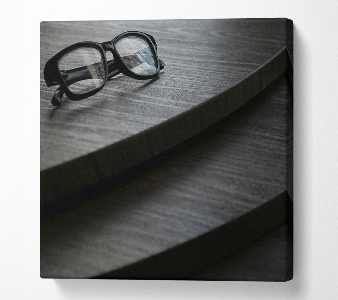  A Canvas Print of Gray Wooden Perspective Canvas Art