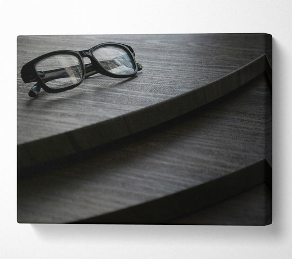  A Canvas Print of Gray Wooden Perspective Canvas Art