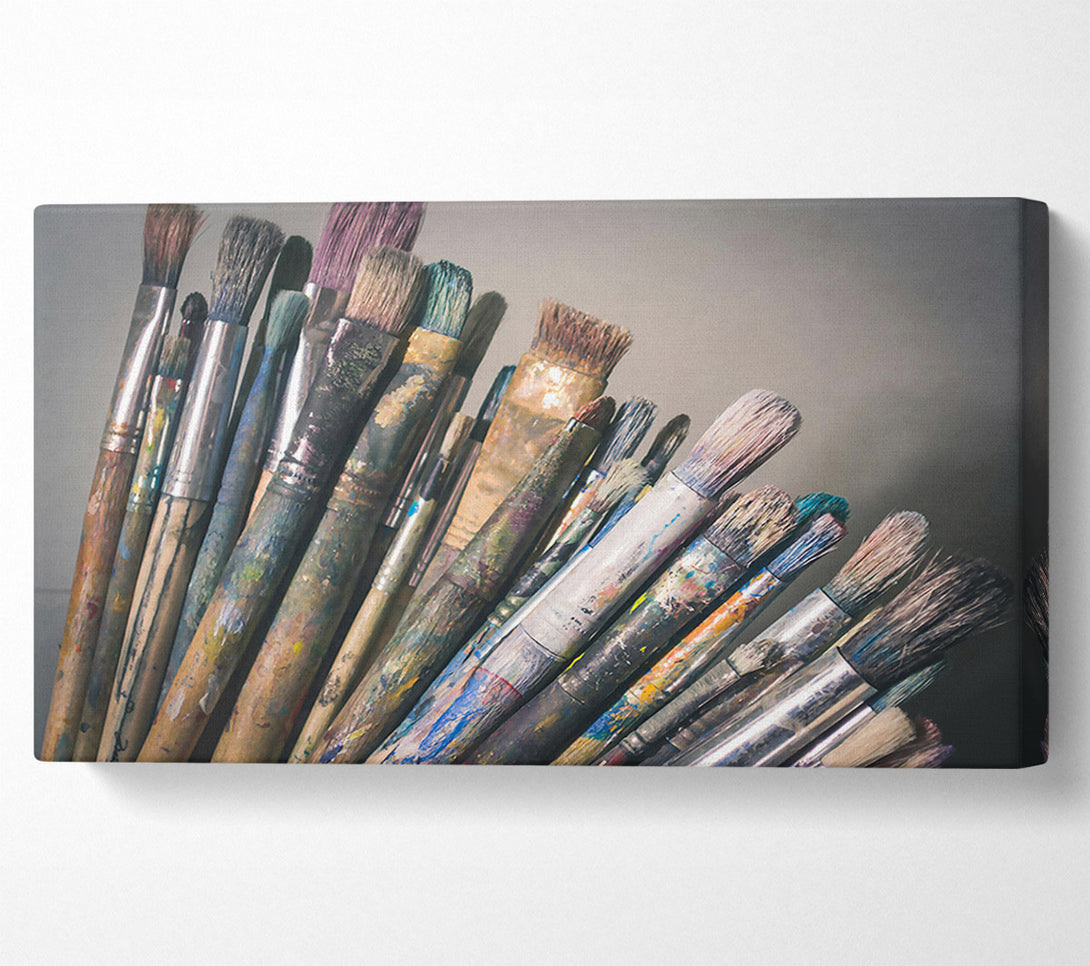  A Canvas Print of The Blue Brush Bundle Canvas Wall Art