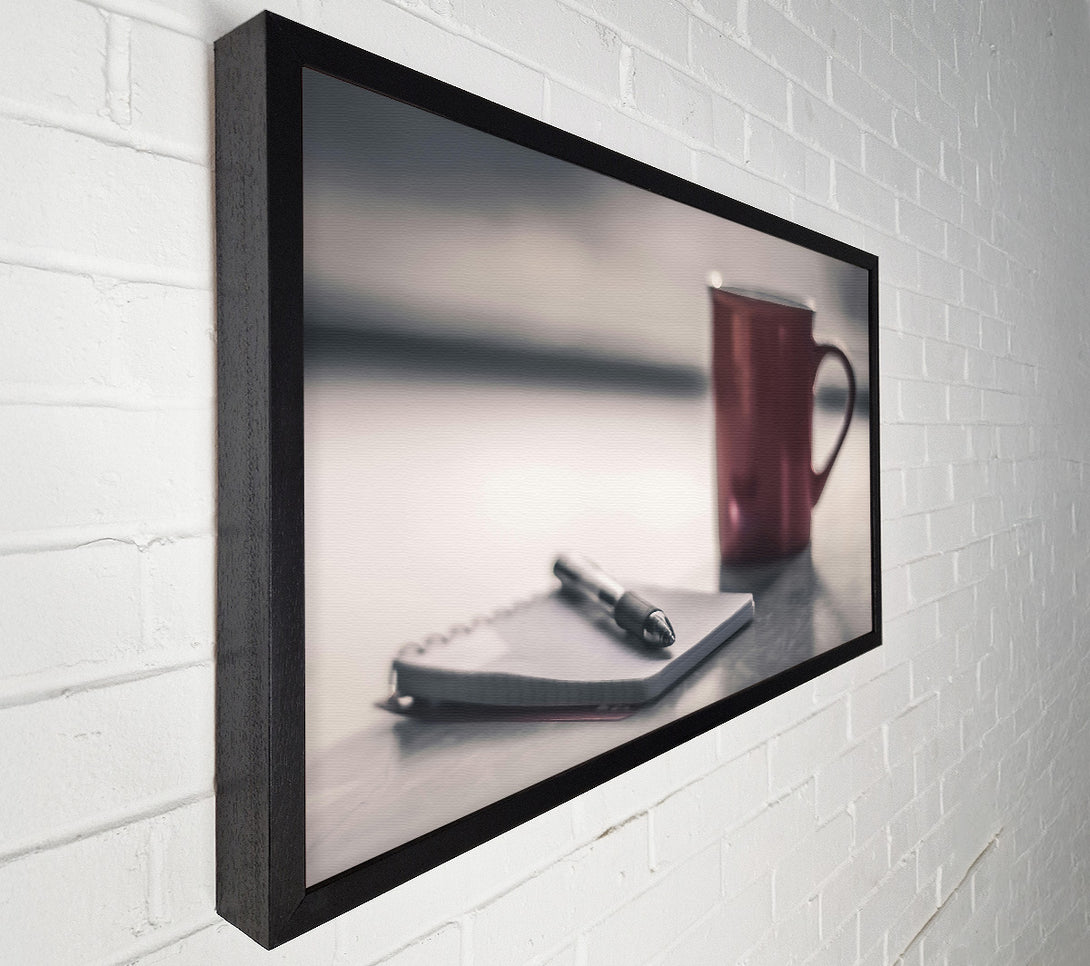  A Canvas Print of Crimson And Pencils Canvas Art