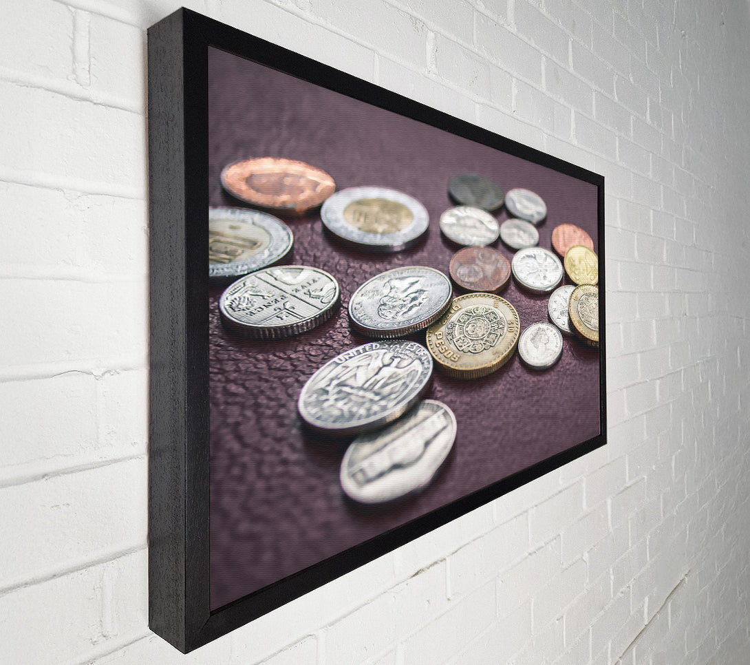  A Canvas Print of Golden Coin Collection Canvas Art