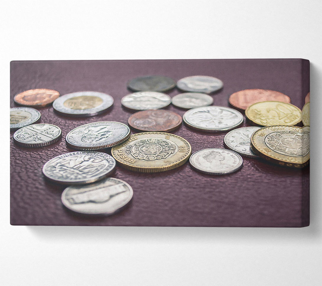  A Canvas Print of Golden Coin Collection Canvas Art