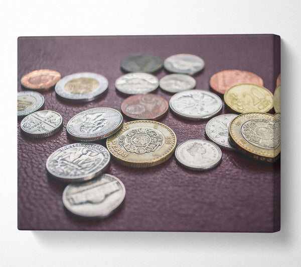  A Canvas Print of Golden Coin Collection Canvas Art