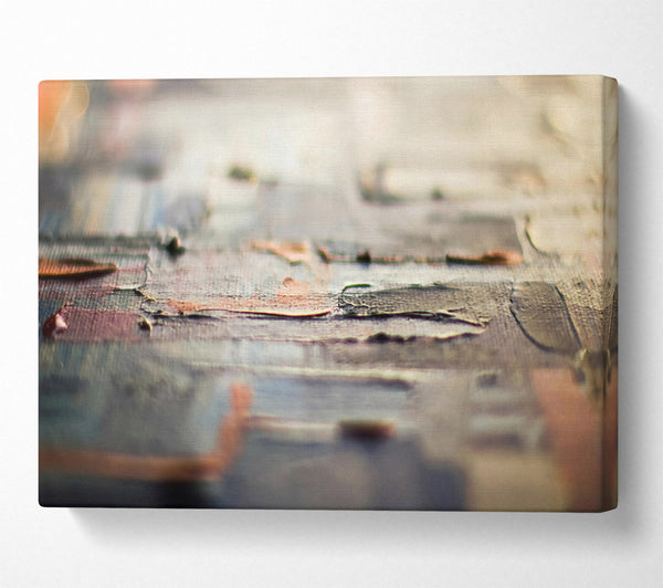  A Canvas Print of Golden Brushstrokes Abstract Canvas Art